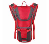 WXCHISU Hydration Backpack for Cycling, Built-in Water Bladder Compartment, Breathable Mesh Back Panel, Compact Low-Profile Design, for Outdoor Sports Hiking Running (Red)