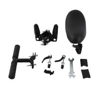 WXCHISU Kids Bike Seat, Front Mounted Child Seat with Adjustable Angle, Folding Foot Pedals, Safety Handlebars for Toddlers 1-5 Years, Cycling Accessories for Family Outdoo