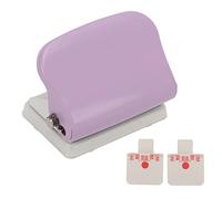 WXCHISU Multi Hole Puncher for Paper, Portable Punching Tool for A4 A5 B5 Loose Leaf, with Ruler and Scrap Box, DIY Binding for Reports and Documents