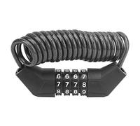 WXCHISU Portable Helmet Lock, High Security Zinc Alloy and Steel Cable, Password Protection, for Motorcycle Skiing, Scratch Resistant, Flexible Retractable Design, Compact