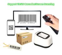 WXCHISU Wired Barcode Scanner for Desktop, Hands-Free Operation, Fast 1D/2D Code Scanning, Plug and Play USB, Compatible with MAC Android, ABS Material, Drop Resistant from