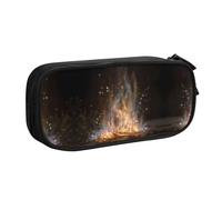 WXCJWD Burning Flame Pencil Case for Large Simple Multifunctional Pencil Bag for Office