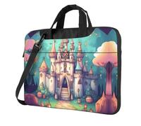 WXCJWD Classical castle 14 inch Laptop and Tablet, Sleek Design, Durable and Water-Repellent Fabric, Business Casual