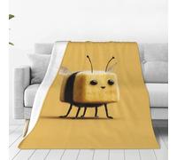 WXCJWD Cute bee 50"x40" Ultra-Soft Micro Fleece Blanket Microfiber All Seasons Warm Blanket For Bedding Sofa And Travel