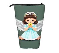 WXCJWD Cute Little Angel Pencil Telescopic Retractable Pencil Portable Makeup Bag and Stationery Storage Box Suitable for Office environments