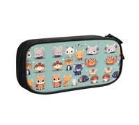 WXCJWD Cute Little Animals Pencil Case for Large Simple Multifunctional Pencil Bag for Office