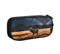 WXCJWD Elk in The Meadow Pencil Case for Large Simple Multifunctional Pencil Bag for Office