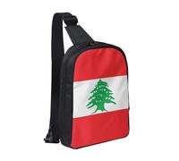 WXCJWD Flag of Lebanon Crossbody Bags for Women Men Trendy Sling Bag Bakpack Casual Chest Bag with Convertible Shoulder Strap.