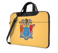 WXCJWD Flag of New Jersey 15.6 inch Laptop and Tablet, Sleek Design, Durable and Water-Repellent Fabric, Business Casual