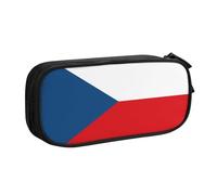WXCJWD Flag of The Czech Republic Pencil Case for Large Simple Multifunctional Pencil Bag for Office