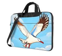 WXCJWD Flying Seagulls 14 inch Laptop and Tablet, Sleek Design, Durable and Water-Repellent Fabric, Business Casual