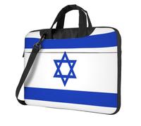 WXCJWD Israeli flag 15.6 inch Laptop and Tablet, Sleek Design, Durable and Water-Repellent Fabric, Business Casual