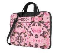 WXCJWD Pretty Pink Roses 13 inch Laptop and Tablet, Sleek Design, Durable and Water-Repellent Fabric, Business Casual