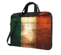 WXCJWD Retro Irish flag 15.6 inch Laptop and Tablet, Sleek Design, Durable and Water-Repellent Fabric, Business Casual