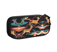 WXCJWD Running Animals Pencil Case for Large Simple Multifunctional Pencil Bag for Office