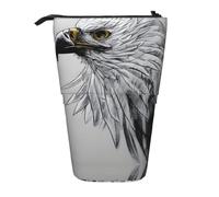 WXCJWD Sketching an Eagle Pencil Telescopic Retractable Pencil Portable Makeup Bag and Stationery Storage Box Suitable for Office environments