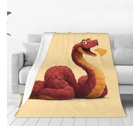 WXCJWD Snake eating potato chips 40"x30" Ultra-Soft Micro Fleece Blanket Microfiber All Seasons Warm Blanket For Bedding Sofa And Travel