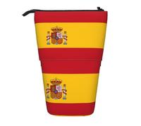 WXCJWD Spanish Flag Pencil Telescopic Retractable Pencil Portable Makeup Bag and Stationery Storage Box Suitable for Office environments