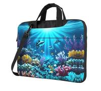 WXCJWD Submarine Coral Rays 13 inch Laptop and Tablet, Sleek Design, Durable and Water-Repellent Fabric, Business Casual