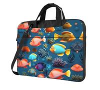 WXCJWD Submarine reef fish 13 inch Laptop and Tablet, Sleek Design, Durable and Water-Repellent Fabric, Business Casual