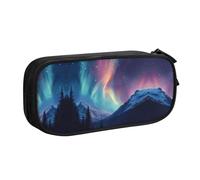 WXCJWD The Beauty of The Aurora Pencil Case for Large Simple Multifunctional Pencil Bag for Office