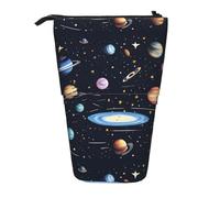 WXCJWD The Solar Family Pencil Telescopic Retractable Pencil Portable Makeup Bag and Stationery Storage Box Suitable for Office environments