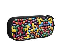 WXCJWD Various Beans Pencil Case for Large Simple Multifunctional Pencil Bag for Office