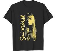 WXCNUK Joni Mitchell 1970S Vintage Singer T-Shirt Unisex Short Sleeve T-Shirt Full Size