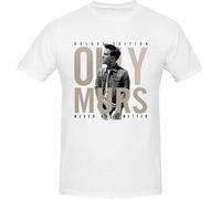 WXCNUK Olly MURS Never Been Better T Shirts for Men Crew Neck XS White