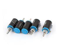 WXD3-13 22K Variable Resistors ohm 4mm Shaft Multiturn Wire Wound Potentiometers Potentiometer 5Pcs AMNzOgOdL