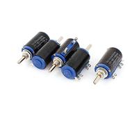 WXD3-13-2W 10K Variable Resistors ohm 4mm Shaft Multiturn Wire Wound Potentiometers Potentiometer 5Pcs AMNzOgOdL
