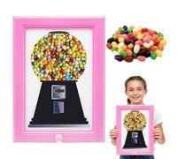 Wxeadu Candy Dispenser Frame,Wall Mounted Gumball Machine, Creative Candy Dispenser Picture Frame Sweet Machine, Hanging Candy Dispenser Frame for Home Decor, Holiday Presents