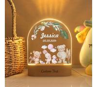 Wxexopowk Personalised Baby Gifts - Acrylic Baby Night Light with Any Name Custom 7 Colors Night Lamp Gift, Personalised Children's Night Lights,Baby Gift Ideas, Bedroom Decor for Girls Boys,Style 5