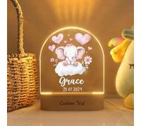 Wxexopowk Personalised Baby Gifts - Acrylic Baby Night Light with Any Name Custom 7 Colors Night Lamp Gift, Personalised Children's Night Lights,Baby Gift Ideas, Bedroom Decor for Girls Boys,Style 3