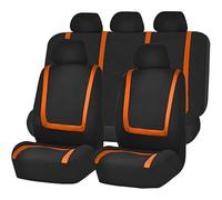 WXEXUDIN 9 Pcs Car Seat Covers For Fiat Panda 2003-2024/Fiat Panda 4x4 2004-2024, Full Set Front Rear Seat Seat Protectors Comfortable Cushion Protectors Interior Accessories, Orange