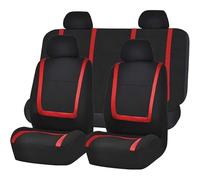 WXEXUDIN 9 Pcs Car Seat Covers For Vauxhall Corsa F 2019-2023, Full Set Front Rear Seat Seat Protectors Comfortable Cushion Protectors Interior Accessories, Red