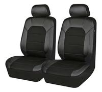 WXEXUDIN Car Cover Seats For Fiat Panda, Front Car Seat Covers, Seat Cushion Protectors Full Surround Waterproof Interior Accessories (2PCS),Black