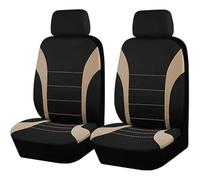 WXEXUDIN Car Seat Cover Sets For Dacia Duster 3 2024 2025 2026,Front 2 Seats Seat Cover Full Surround Cushion Protectors Breathable Non Slip Interior Accessories,Beige
