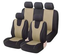 WXEXUDIN Car Seat Cover Sets For Hyundai Entourage 2007-2009, 9Pcs Front Rear Full Set Seat Protectors Waterproof Breathable Comfortable Interior Accessories,Beige