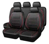 WXEXUDIN Car Seat Cover Sets For Renault Captur Capture Captur S Clio 4 Clio 4 S Clio,Pu Leather Front Rear Full Set Seat Covers Waterproof Cushion Protection Auto Interior Accessories,Red