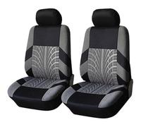 WXEXUDIN Car Seat Covers For Ford B-MAX C-MAX S-MAX KA Edge Mustang Explorer, Two Seats Fit Full Set Car Seat Cushion Protectors, Breathable Non Slip Car Seat Accessories (2PCS),Grey