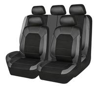WXEXUDIN Car Seat Covers For Nissan Juke 2019-2024，Auto Full Set Seat Cushion Covers 5-seater PU Front Rear Seat Protectors Custom Breathable Accessories,B/Gray