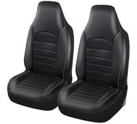 WXEXUDIN Car Seat Covers Front Pair For Audi A4 Avant 2017 2018 2019 2020 2021 2022,Leather Full Surround Cushion Seat Covers Waterproof Protectors Interior Accessories（2Pcs）,White