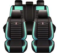 WXEXUDIN Leather Car Seat Cover For Jeep Wrangler Unlimited (TJ)/Wrangler Unlimited Rubicon, 5 Seats Full Set Front And Rear Cushions Breathable Seat Protectors Auto Interior Accessories,Green
