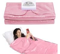 WXF86djl Insulated Sauna Blanket Slimming Fat Burning Sauna Heating Blanket 2 Zone Shaping Detox Sauna Blanket For Weight Loss Detox Home Spa.