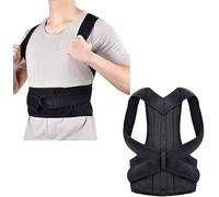 WXF86djl Posture Corrector for Men and Women Upper Back Brace for Clavicle Support,Adjustable Back Straightener and Providing Pain Relief from Neck(L)