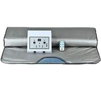 WXF86djl Sauna Blanket Steam Heated Slimming Blanket Detoxification Therapy Weight Loss Body Shaping Therapy Machine Beauty Salon Spa(Silver)