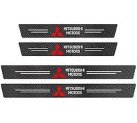 WXGBH Car Door Sill Protector Strips for Mitsubishi L200 Club Cab,Carbon Fiber Threshold Protective Film Kick Plate Cover Sticker Anti-scratch Anti-Collision Car Accessories,4 PCS