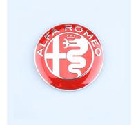 WXGBH Car Emblem for Alfa Romeo 159,ABS Material Grille Logo Badge Emblem Sticker Car Emblem Car Fender Badge Front Rear Trunk Logo Sticker Emblem Car Styling Body Fittings,Red