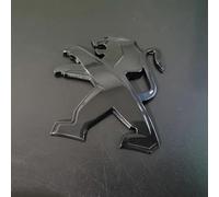 WXGBH Car Emblem for Peugeot 308 2017-2021,ABS Material Grille Logo Badge Emblem Sticker Car Emblem Car Fender Badge Front Rear Trunk Logo Sticker Emblem Car Styling Body Fittings,Black-B